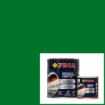 Esmalte poliuretano 2 componentes verde prado ral 6001 + componente b pur